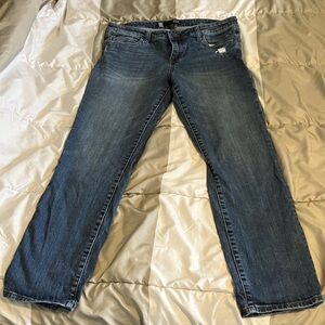 Kut from the Kloth Dark Blue Straight-Leg Jeans